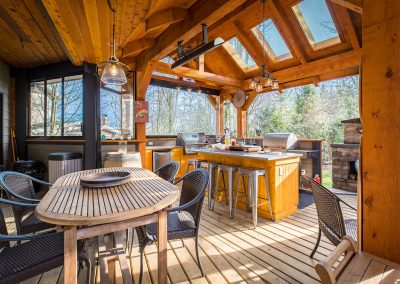 Custom outdoor kitchen by Kitchen renovation contractors in Langley, BC