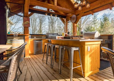 Custom outdoor kitchen by Kitchen renovation contractors in Langley, BC