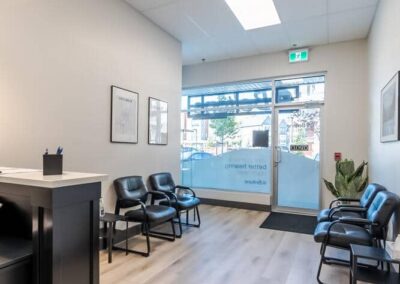 Beltone Hearing Centre reception, made by Commercial renovations contractor in Langley