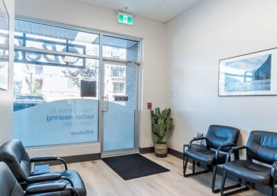 Beltone Hearing Centre reception, made by Commercial renovations contractor in Langley