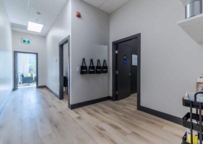Beltone Hearing Centre hallway, made by Commercial renovations contractor in Langley