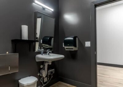 Beltone Hearing Centre bathroom, made by Commercial renovations contractor in Langley