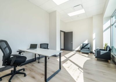 Beltone Hearing Centre reception, made by Commercial renovations contractor in Langley