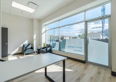 Beltone Hearing Centre storefront, made by Commercial renovations contractor in Langley